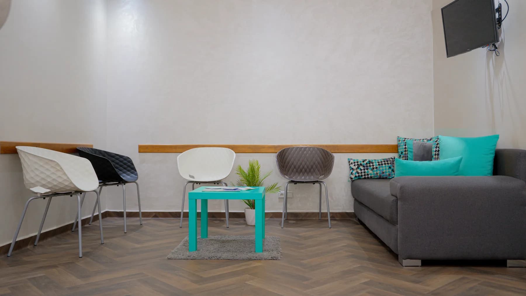 Salle d’attente confortable du cabinet